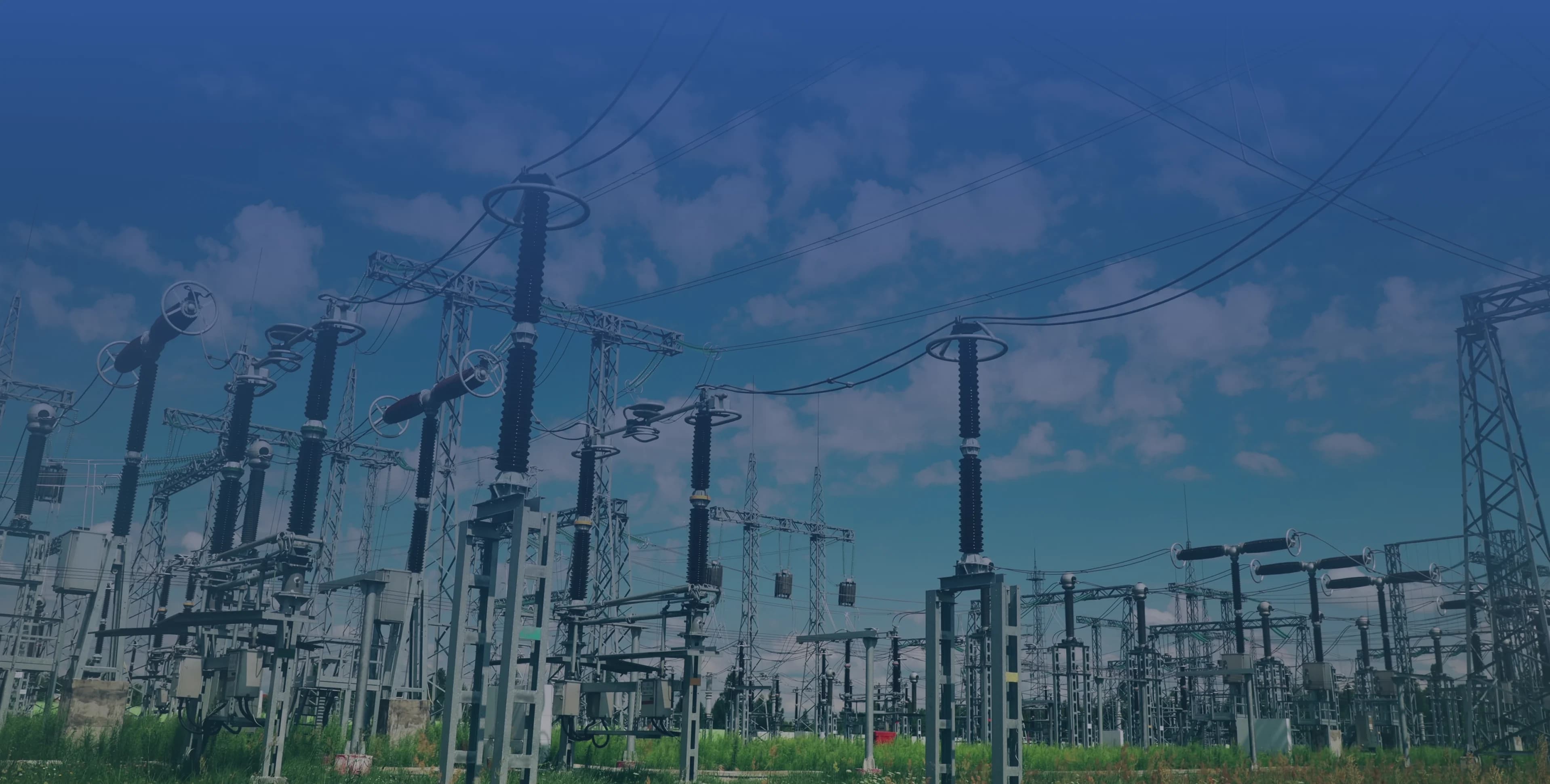 Subestación eléctrica de fondo